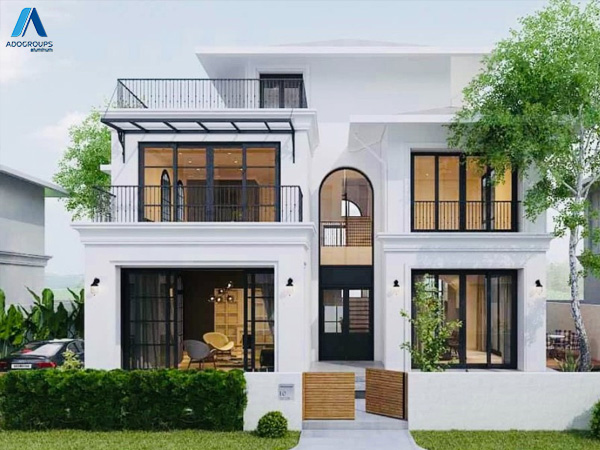 Nhôm Xingfa trong thiết kế biệt thự và nhà phố